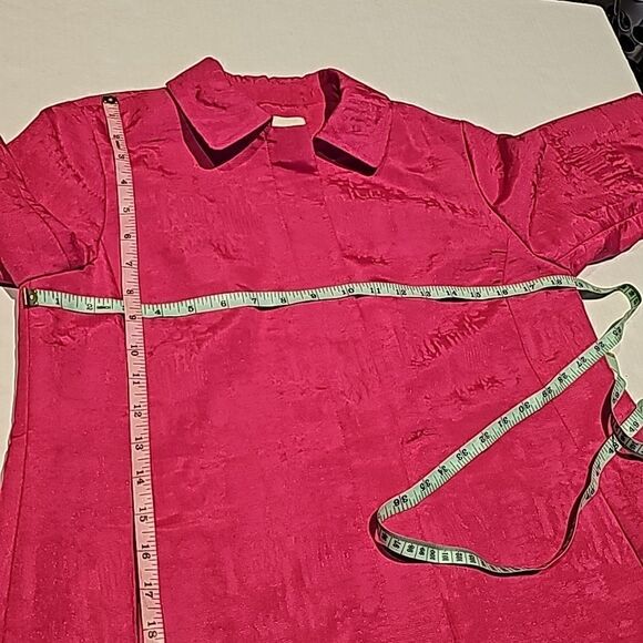 Chicos bright pink 3/4 sleeve 4 button jacket  size 0 petite - Picture 4 of 10